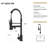 Bothwa Home CUPC Certified 19" Single Handle Kitchen Faucet (Matt Black Finish)-119337273