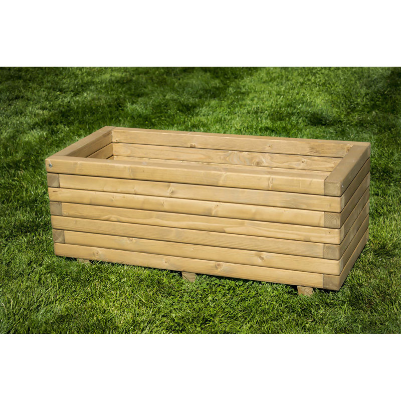 Buckman Handmade Wood Planter Box, 35cm H x 40cm W x 90cm D