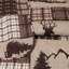 Marina Decoration Home Bedroom Pinsonic Bedding Coverlet Bedspread Ultra Soft 3 Piece Summer Embossed Printed Quilt Set with 2 Embossed Shams, Brown Cabin Maple Deer Plaid Pattern Queen/Full Size-1013864141