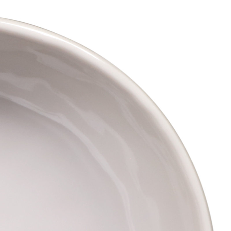 Maya 6" Melamine Irregular Round Bowl, Cream