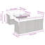 Wicker 5 - Person Garden Lounge Set with Cushions