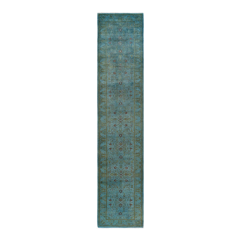 Fine Vibrance One-of-a-Kind 2' 7" X 12' 3" Hand Knotted Area Rug