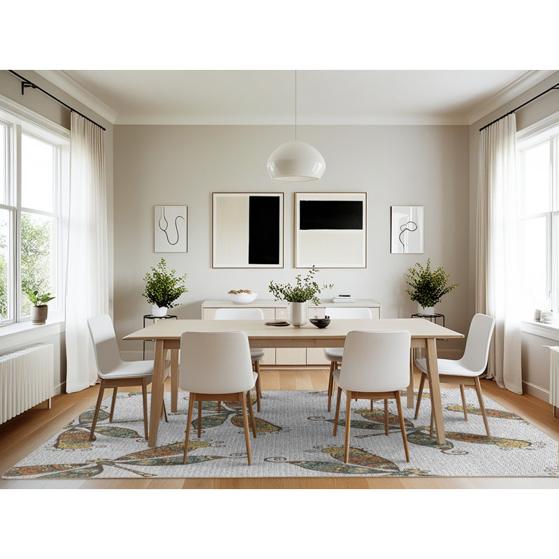 Geometric Indoor Rug, Rectangle 7' x 10'