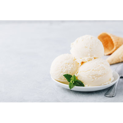 Vanilla Ice Cream by Wmaster890 - Wrapped Canvas Print