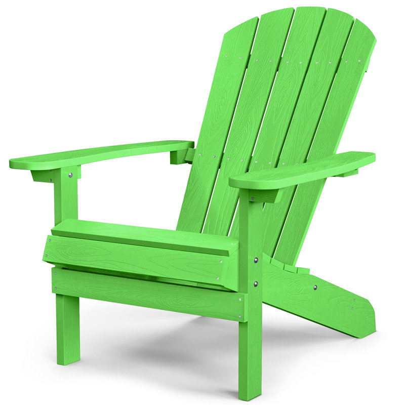Pusch Plastic Adirondack Chair, Lime