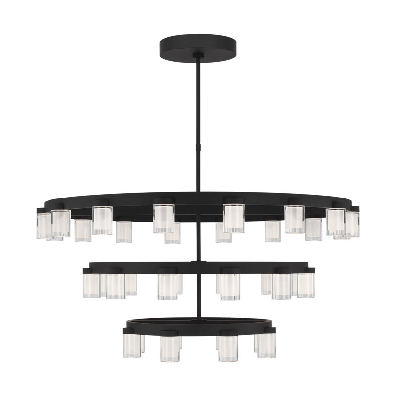 Esfera 36 - Light LED Chandelier, Nightshade Black