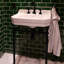 Victoriahaus 23.5" x 20" Rectangular Console Sink with Faucet Drill, Towel Bar, Backsplash, and Overflow-716361192-780590303