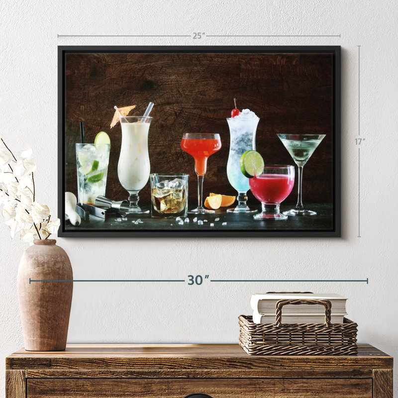 Impression sur toile Cocktail Spread, H 17 po x l 25 po