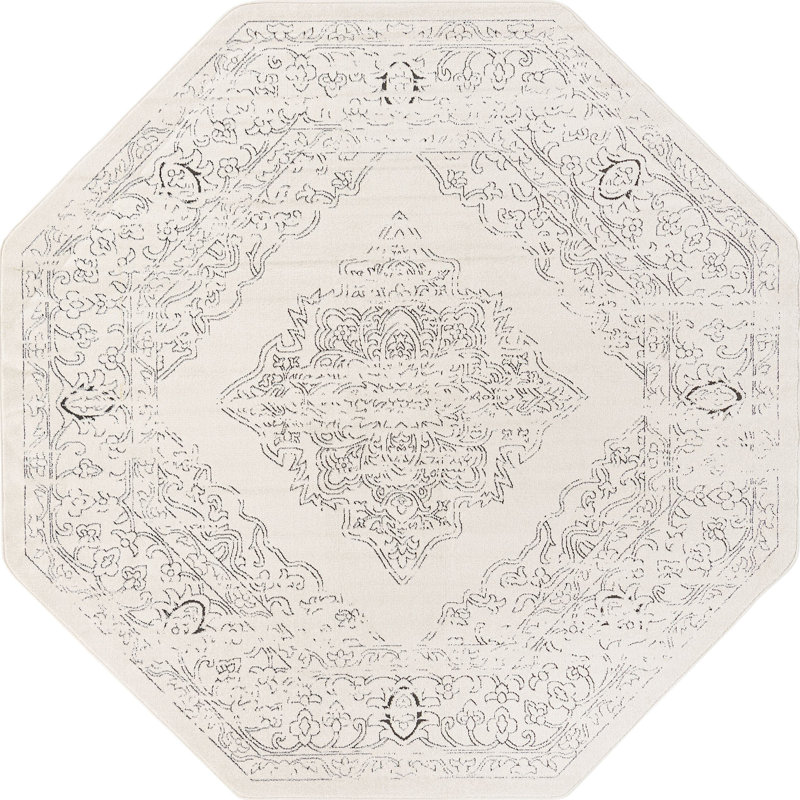 Tapis traditionnel Charian, Octogone 7 pi 10 po x 7 pi 10 po