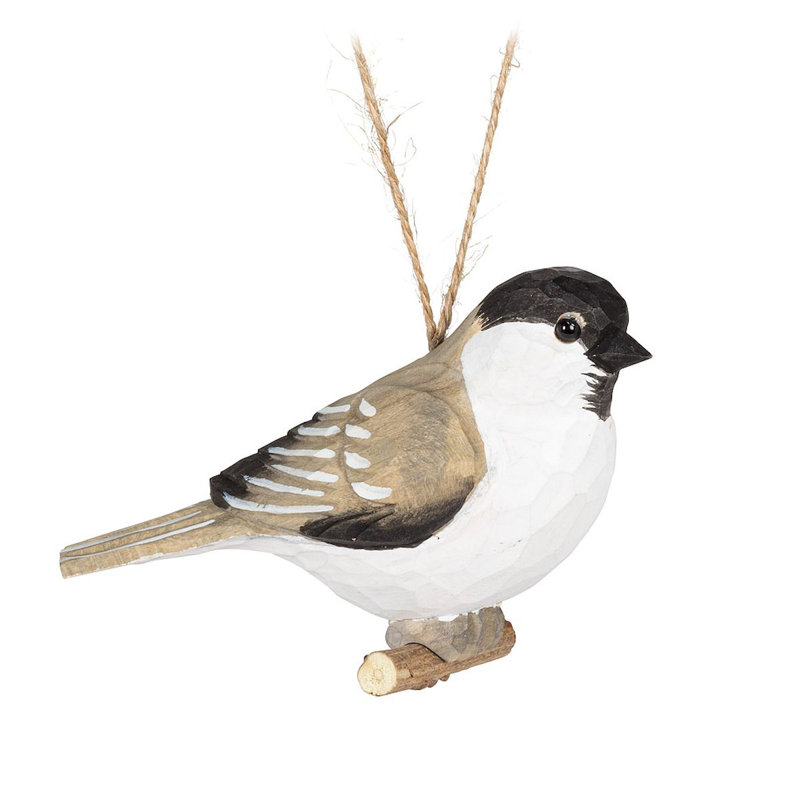 Ornement sculpté mésange