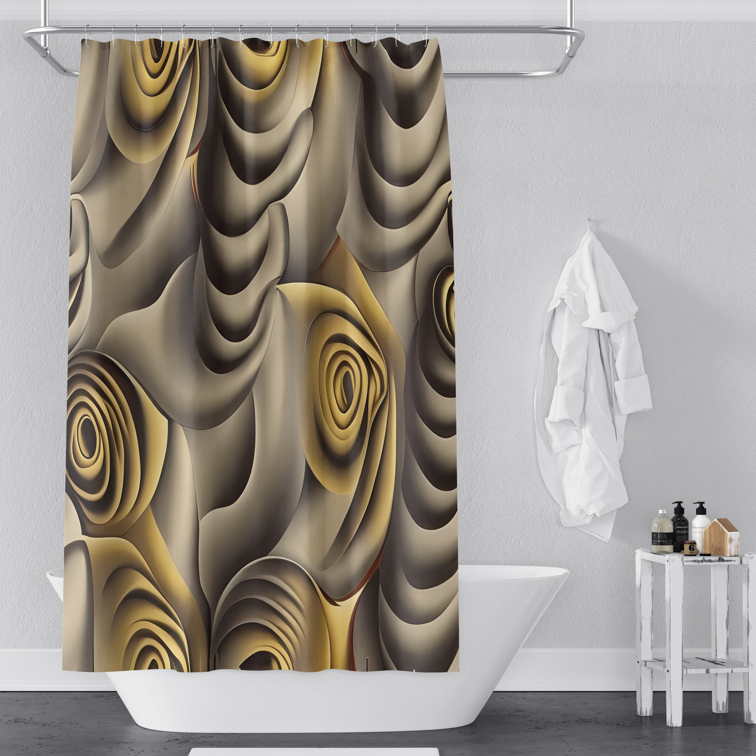 Willa Arlo Interiors Vantassel Abstract Shower Curtain & Reviews