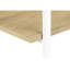 Table contemporaine avec surface en stratifié naturel et conception en métal pour la console du salon