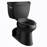 Barrington 1.0 GPF Elongated Two-Piece Toilet with Pressure Lite Flushing Technology (Seat Not Included)