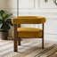 Chaise d'appoint moderne rembourrée avec accoudoirs ronds-1549766761