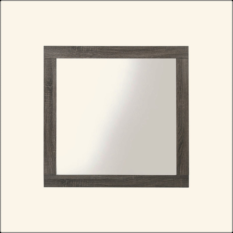 Miroir rustique à finition chêne gris