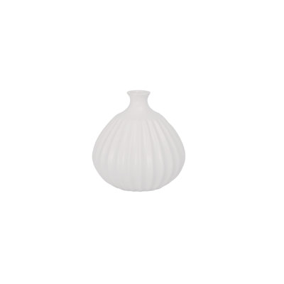 Ceramic Vase Matte Finish White