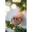 Ornements de boule de Noël D4,7 ", boules de Noël suspendues en verre pour décorations de fêtes, lot de 4