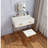 Vanity Set With Mirror And Stool - Makeup Vanity Table With Storage Drawers And Organizer, White And Gold, Space-Saving Design For Small Bedrooms