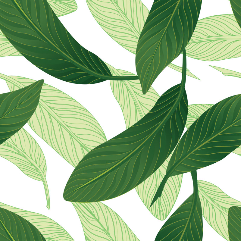 Tropical Pattern by Andrea_Hill - Wrapped Canvas Print, 51cm H x 51cm W