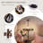 3-Light Bronze Crystal Table Lamp Light