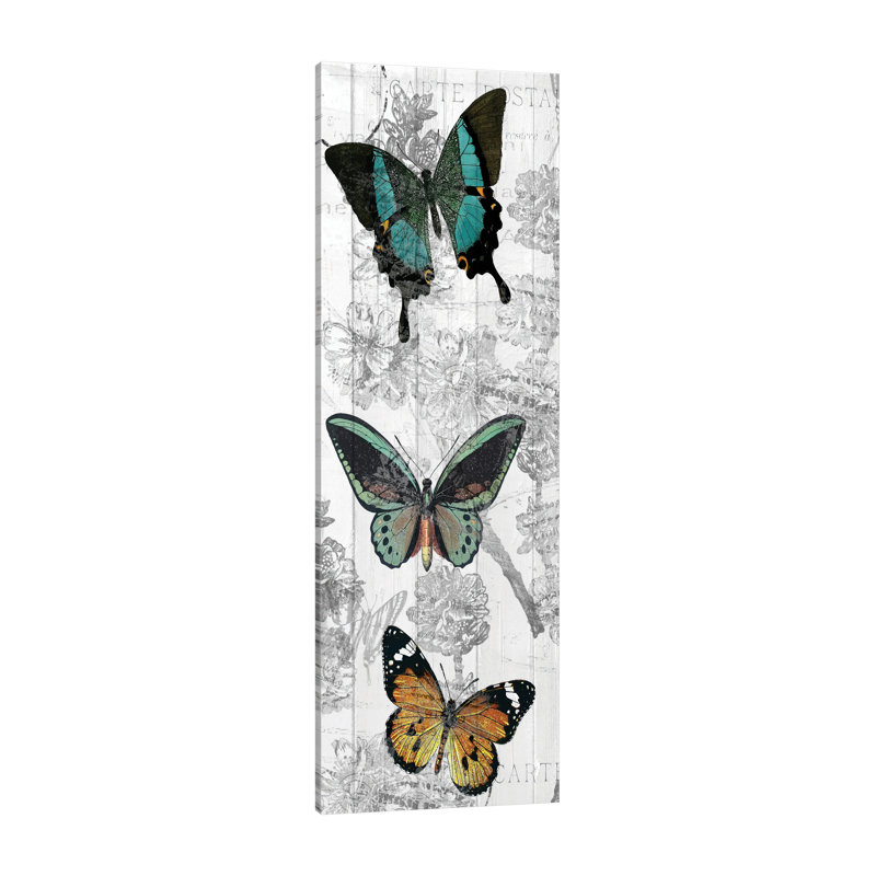Butterflies Are Free 2 by Kimberly Allen - Wrapped Canvas Panoramic Print, 137cm H x 46cm W x 4cm D