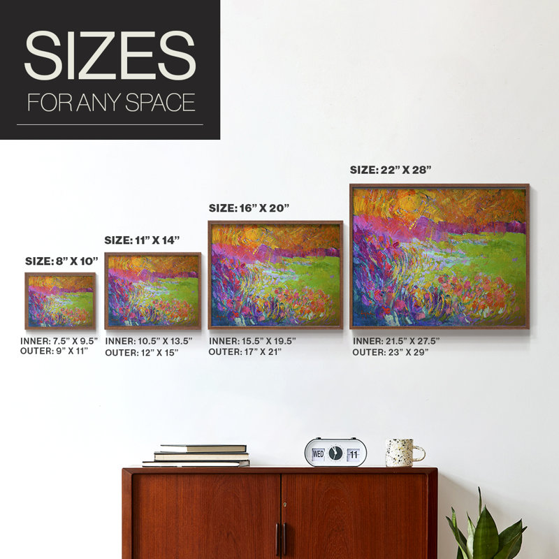 Meadowlands -Framed Print - Restickable