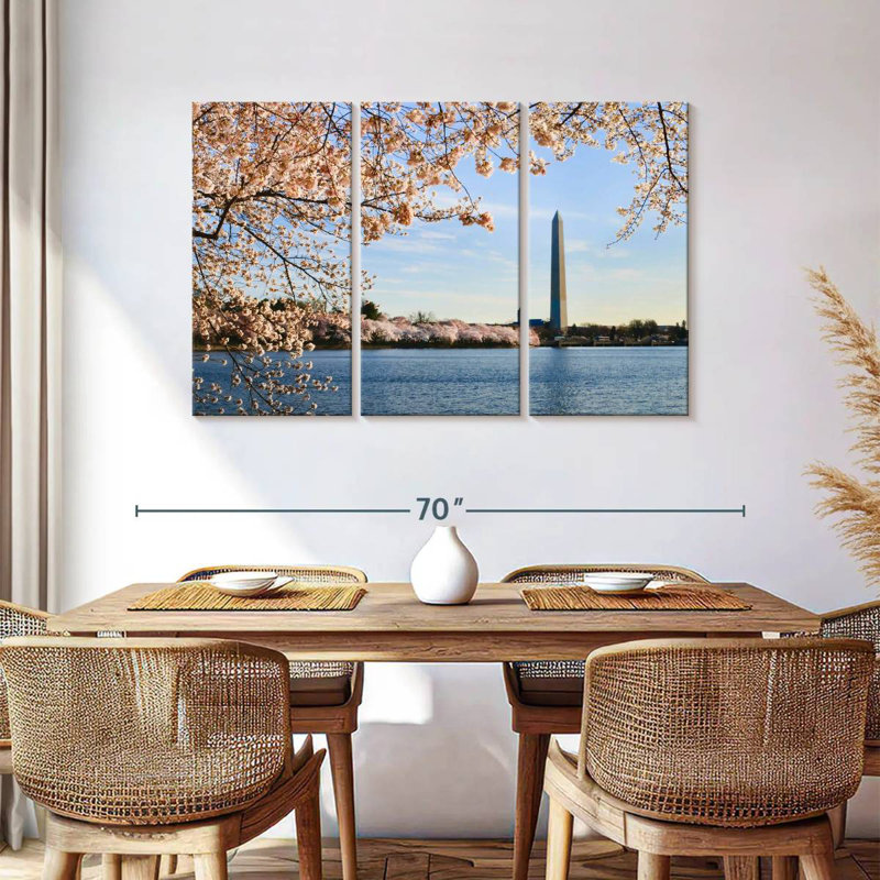 Lilie Cherry Trees In Washington, 36" H x 57" W
