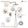 Calder Complete Shower System with Rough in-Valve