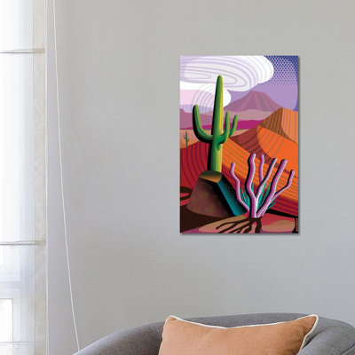 Gila River Reserve by Charles Harker - Wrapped Canvas Print