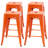 Cricklade Upholstered Counter Stool with Metal Frame-478246512