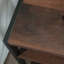 Table de chevet, finition brune