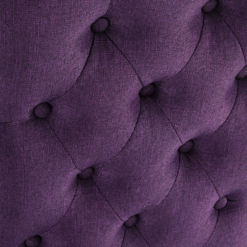 Ensemble de 5 sièges: plateau de table en pin foncé rustique, ensemble de 4 sièges: table de base en métal, chaises, Mauve