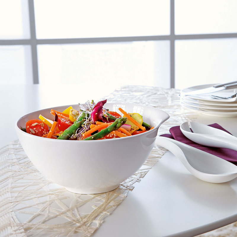 Villeroy & Boch Flow Novelty Serving Bowl, 4.6 x 8.5 x 8.5