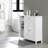 Freestanding Storage Cabinet with Drawer, 3 Open Compartments, Adjustable Shelves
