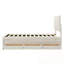 Lit plateforme simple tapissier avec lit gigogne et 3 tiroirs-190658314