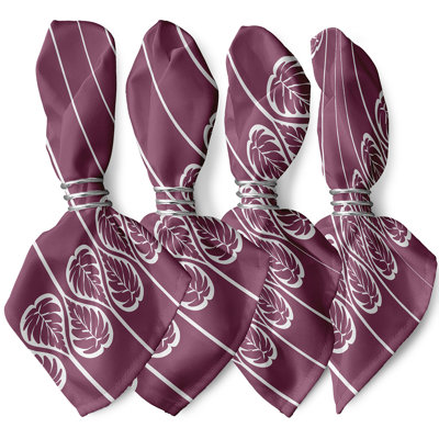 Chyane Polyester Floral Square Napkin