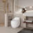 1Piece 1.28 GPF Single Flush Egg Shape Toilet In Glossy White