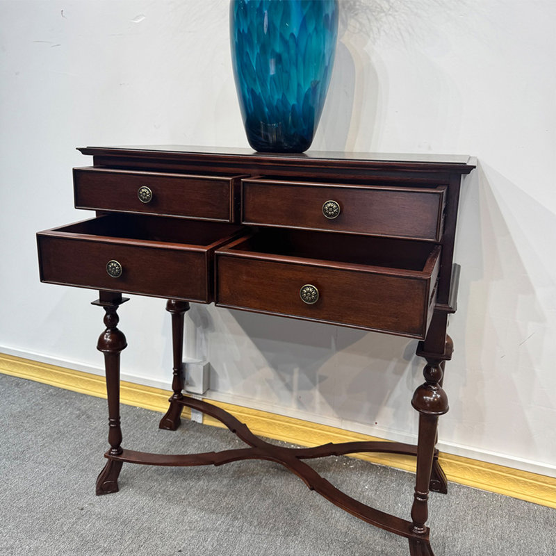 American Country Style Solid Wood Console Table