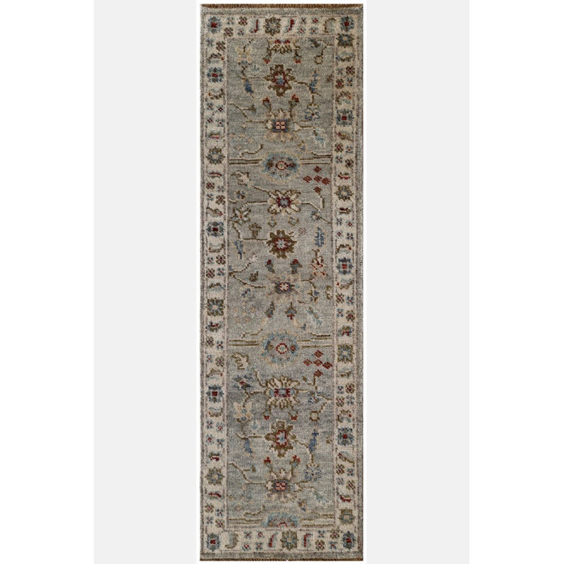 Oriental Area Rug in Gray