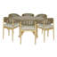 Aderhold 6 Seat Round Dining Set - 135cm Dia
