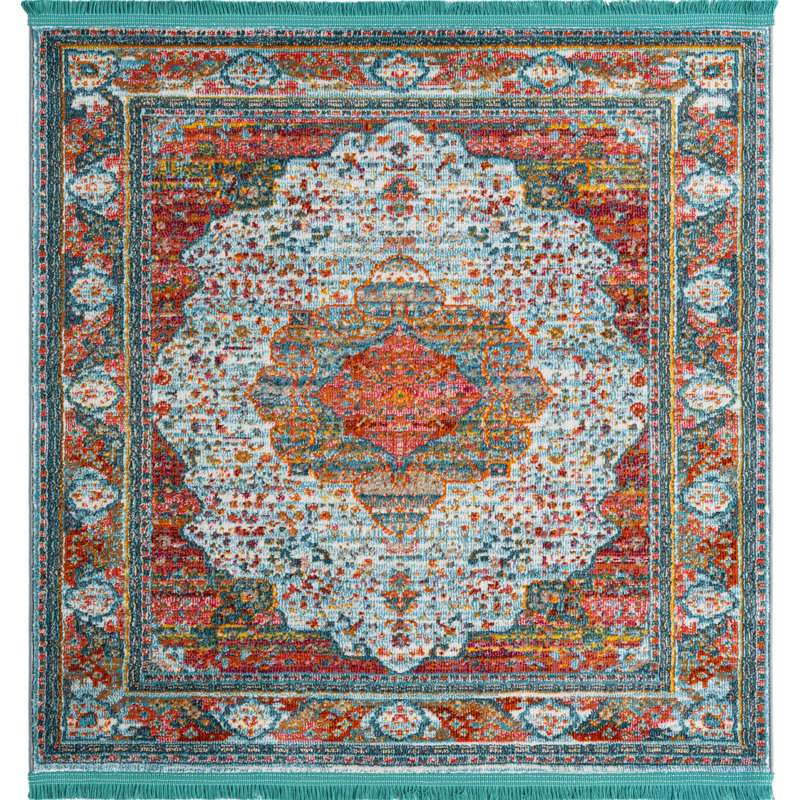 Oriental Indoor Rug, Square 5'