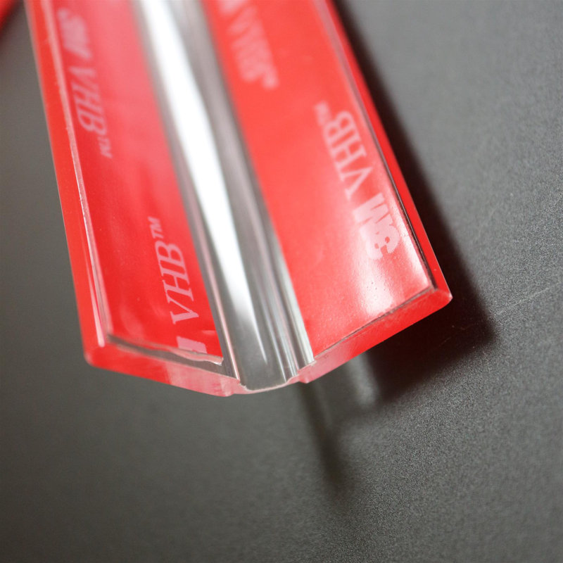 950mm Acrylic Flexible Hinges - No Glue Required Low Profile Plexiglass, Transparent, Continuous Acrylic Piano Hinges