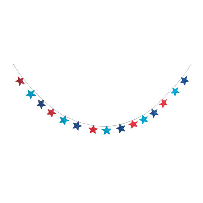 Blue and Red Novelty Garland