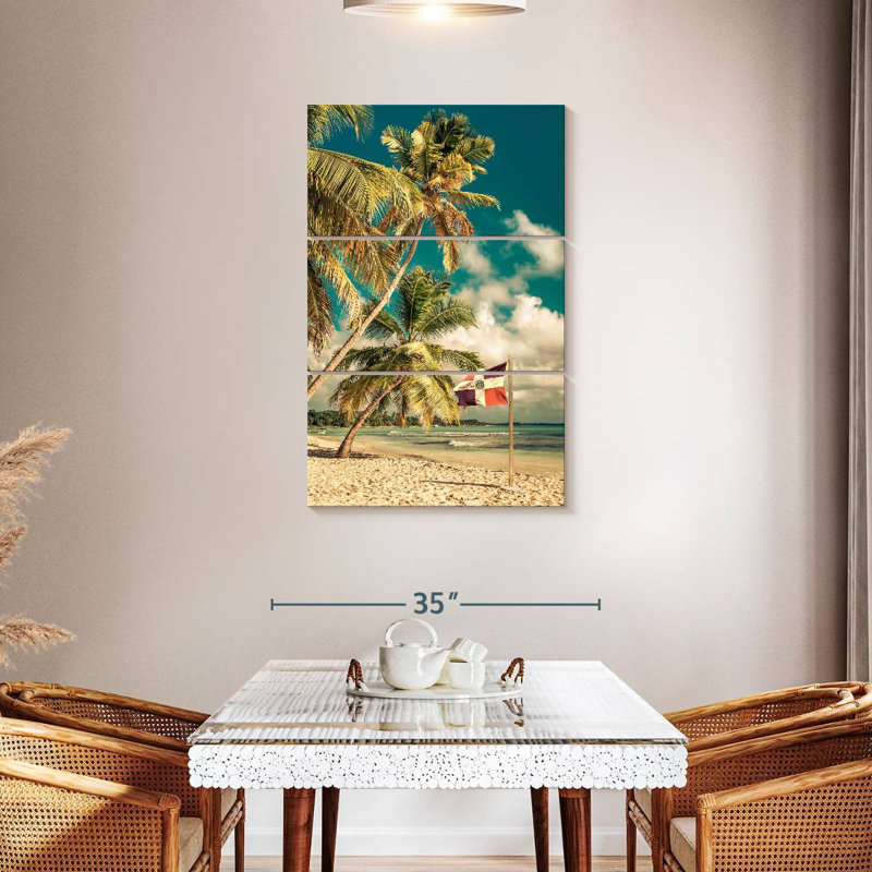 Gillard Caribbean Gillard And Flag, 45" H x 28" W