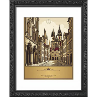 Embossed Picture Frame with Mat for Wall and Tabletop Display