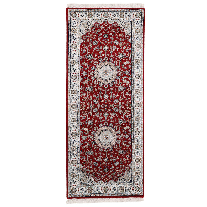 Nain Oriental Hand Woven Area Rug, Runner 80 x 300cm