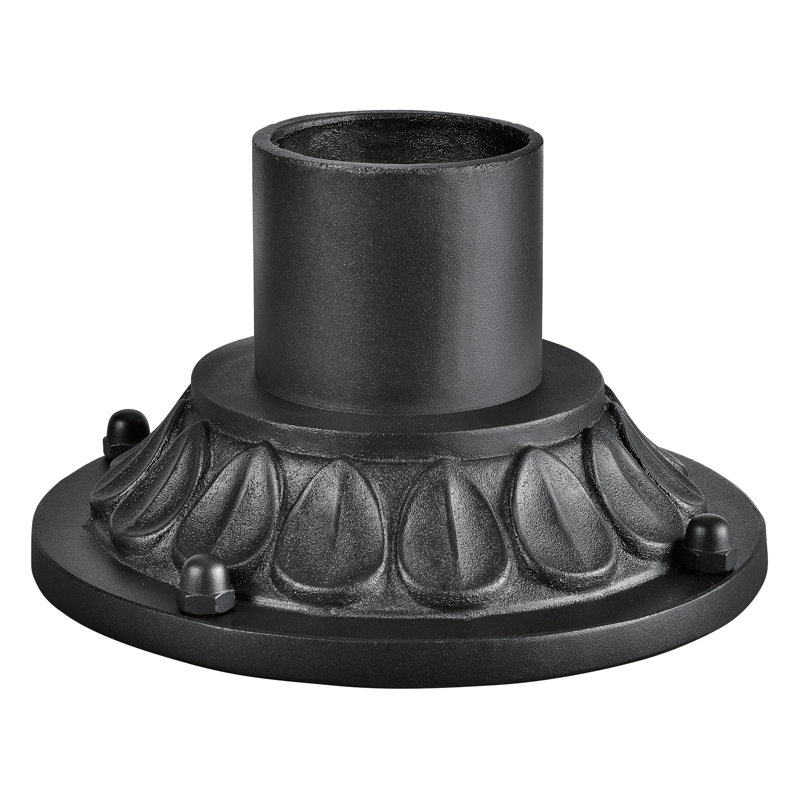 Guzzi Outdoor Pier Mount, Textured Black