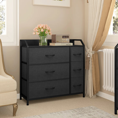 Bellock Metal 6 - Drawer Chest of Drawers, 80cm W Bedroom Drawer