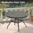 5 Pieces Outdoor Patio Dining Set, 4 Stackable Metal Dining Chairs And 40.6" Round Metal Dining Table Outdoor Table And Chairs For Lawn Garden Backyard Deck