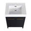 Meuble-lavabo autoportant avec lavabo en résine et porte à fermeture douce